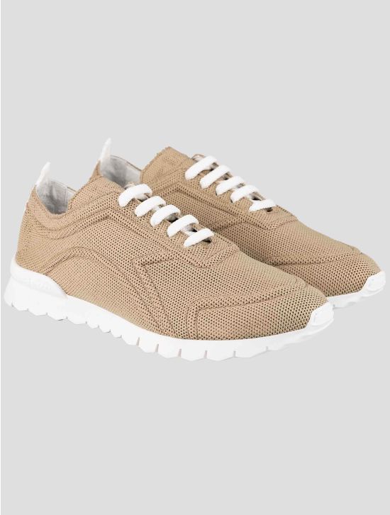 Kiton Kiton Beige Cotton Ea Sneakers Beige 000