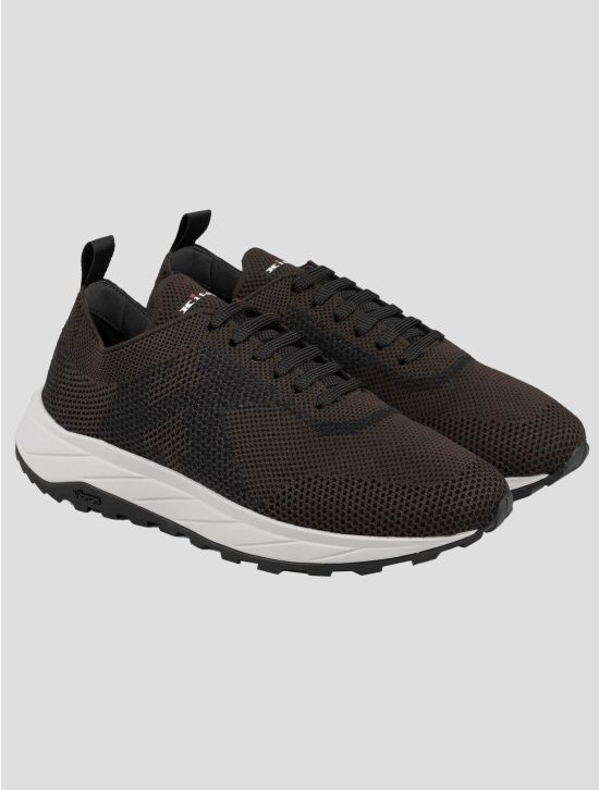 Kiton Kiton Brown Pl Pu Wool Sneakers Brown 000