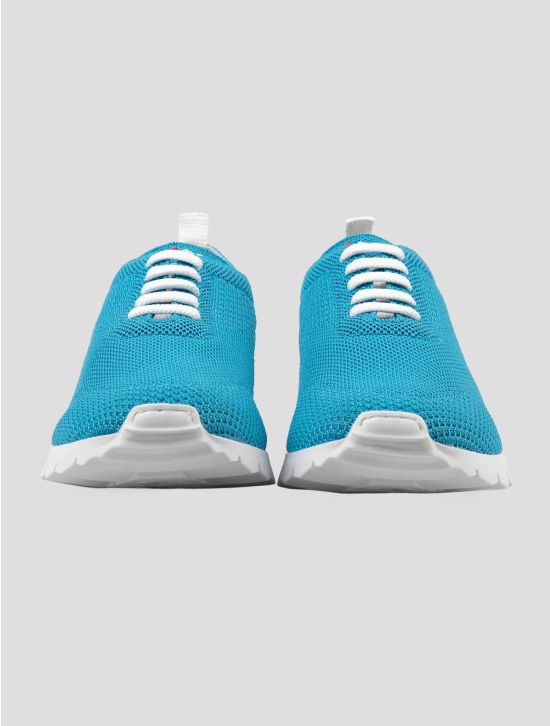 Kiton Kiton Blue Cotton Ea Sneakers Blue 001