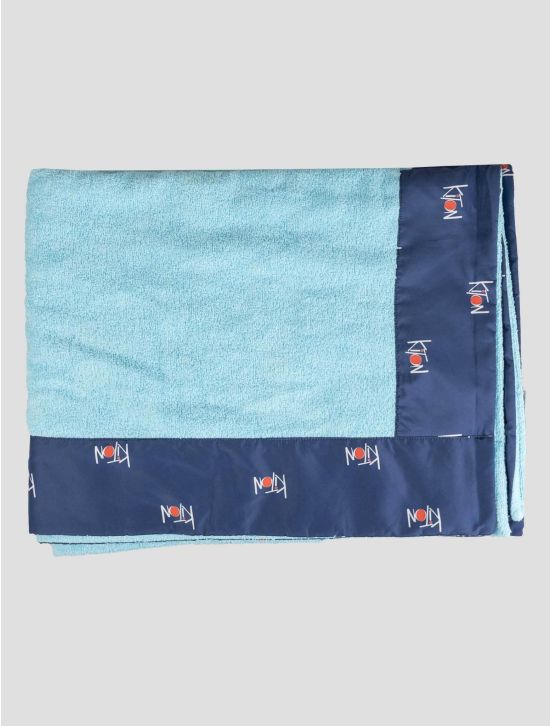 Kiton Kiton Light Blue Blue Cotton Pl Beach Towels Light Blue / Blue 000