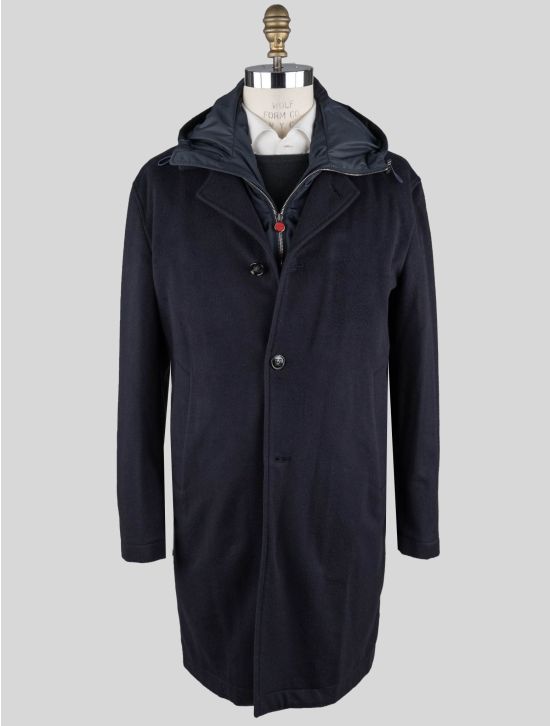 Kiton Kiton Blue Vicuna Perù Overcoat Blue 000