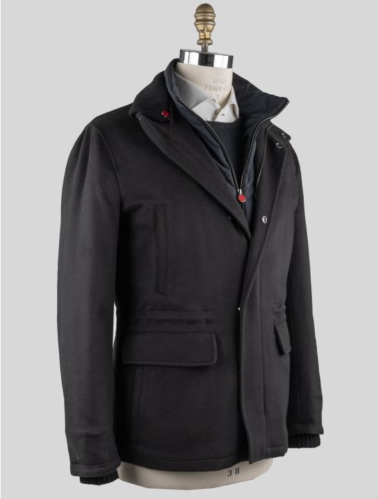Kiton Kiton Black Vicuna Perù Coat Black 001