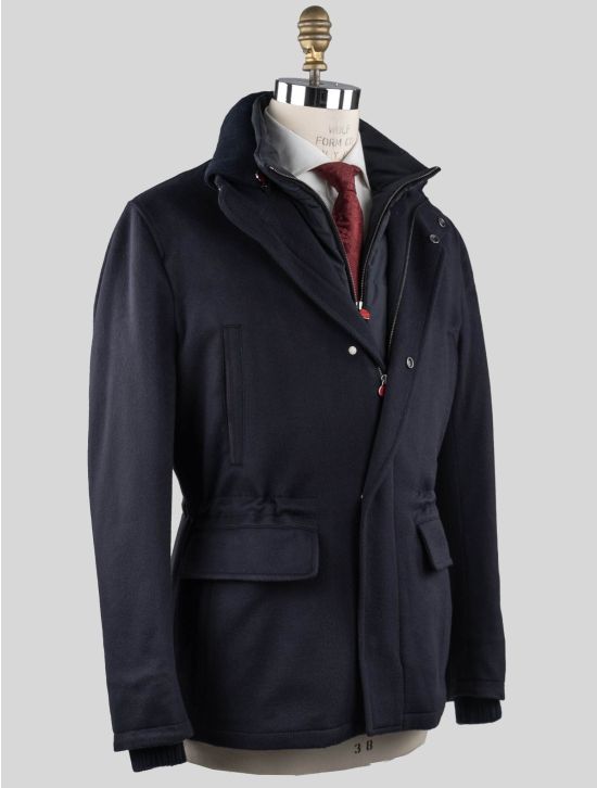 Kiton Kiton Blue Navy Vicuna Perù Coat Blue Navy 001