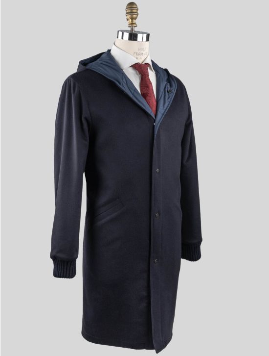 Kiton Kiton Blue Navy Vicuna Perù Reverse Coat Blue Navy 001