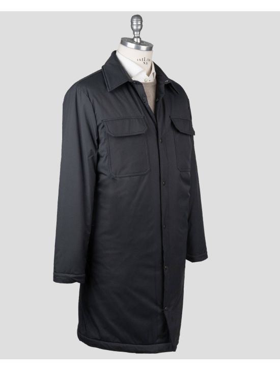Kiton Kiton Black Pl Coat Black 001