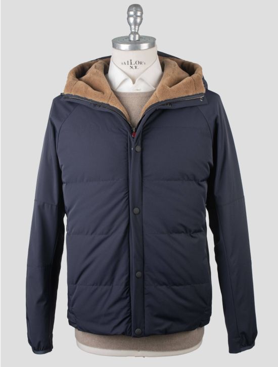 Kiton Kiton Pa Ea Virgin Wool Silk Coat Blue 000