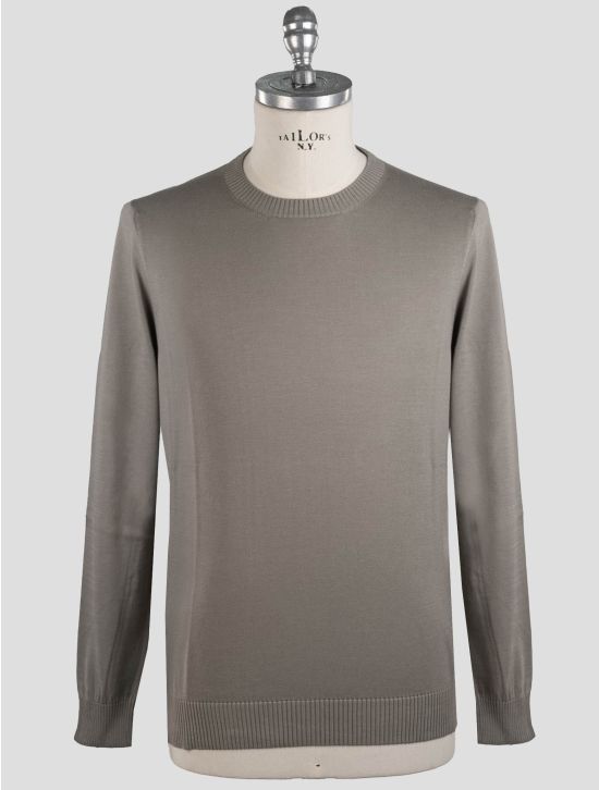 Malo Malo Taupe Cotton Sweater Crewneck Taupe 000