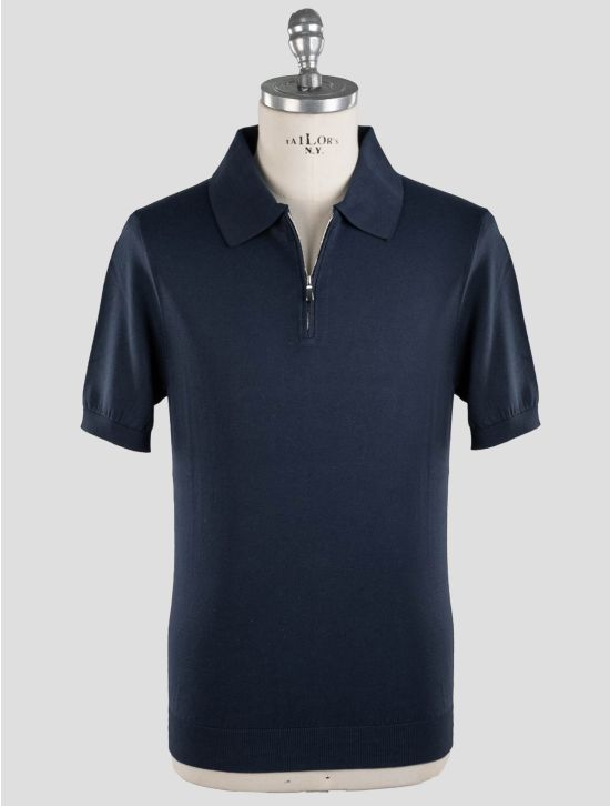 Malo Malo Blue Navy Cotton Polo Blue Navy 000