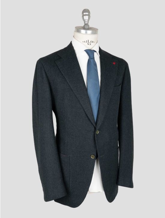 Isaia Isaia Green Wool Blazer Green 001