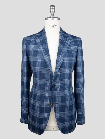 Sartorio Napoli Blue Virgin Wool silk Cotton Pa Suit | IsuiT