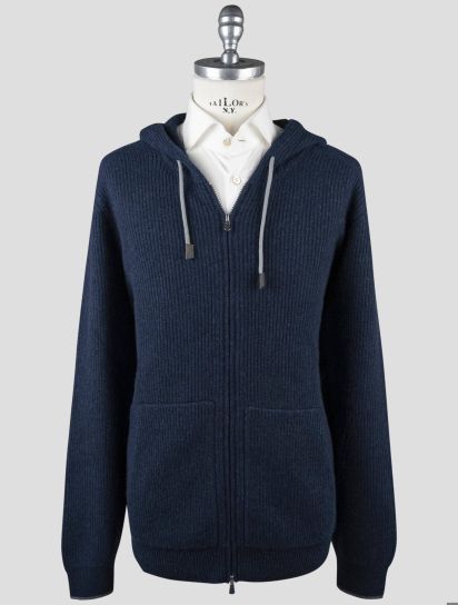 Gran Sasso イタリア製 ジップアップニット 48 ネイビー 卸売 通販ファッション - Gran Sasso イタリア製 ジップアップニット