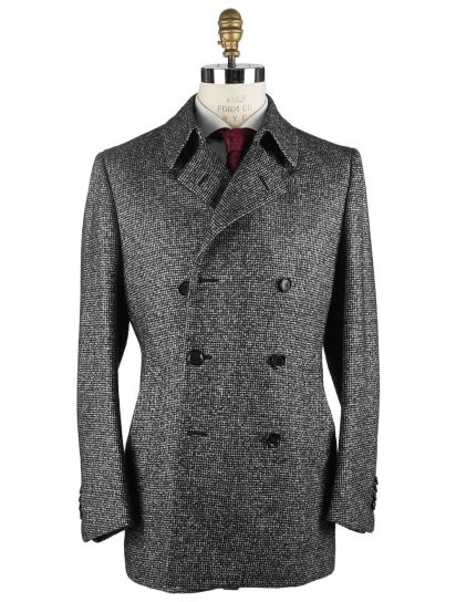 Cesare Attolini Multicolor Lama Wool Pa Overcoat Double