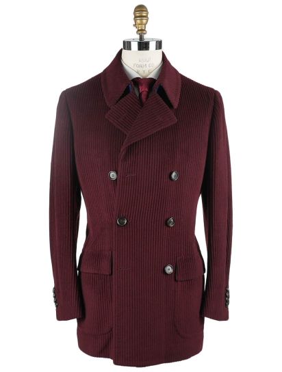 その他 Cesare Attolini Cesare Attolini Burgundy Wool 170's Cashmere Overcoat | IsuiT