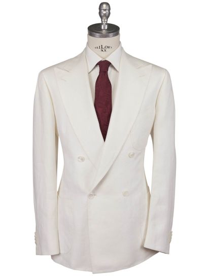 Cesare Attolini White Linen Blazer | IsuiT