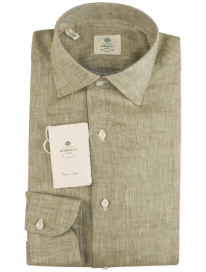 Luigi Borrelli Green Linen Shirt | IsuiT