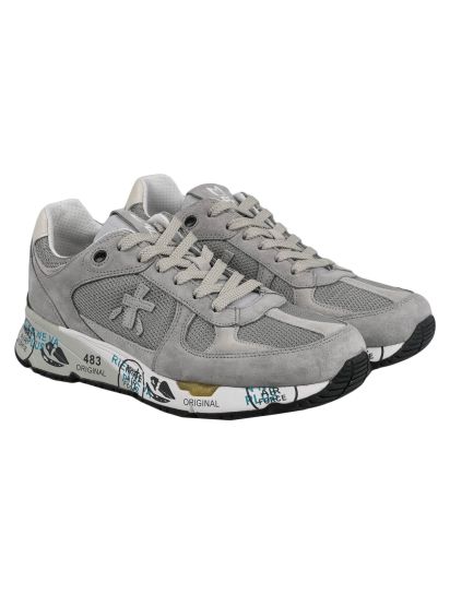 スニーカー PREMIATA Women Sneakers 415337 MASED GREY Premiata Gray Leather Suede Pa Sneakers | IsuiT