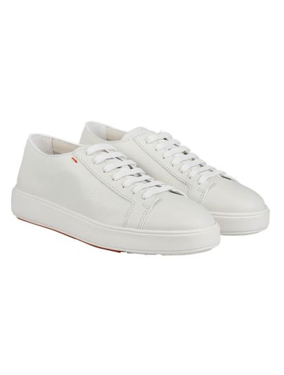 スニーカー Santoni Sneaker in pelle White SANTONI サントーニ Santoni スニーカー ホワイト メンズ