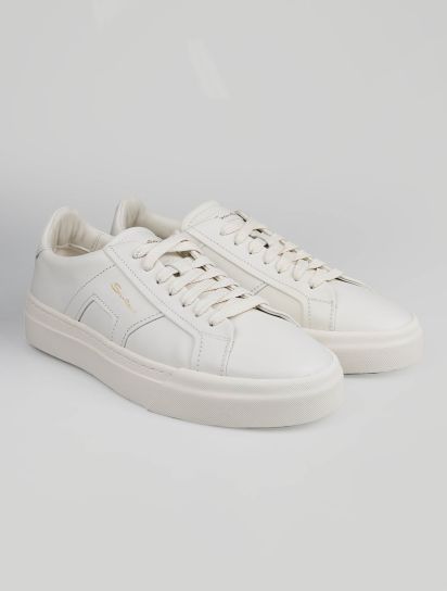 スニーカー SANTONI Women Sneakers WBCD61223BARTMEYI50 White Santoni White Leather Sneakers | IsuiT