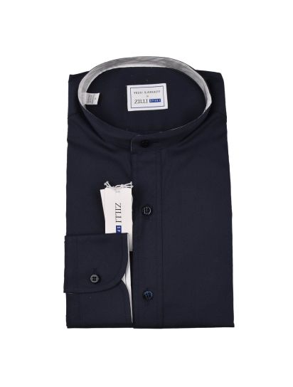 Zilli Dress Shirt Mens high quality 38 15 (Medium) Navy Blue