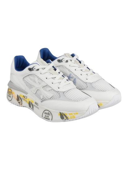 Premiata White Pl PU PA Ea Leather Sneakers IsuiT