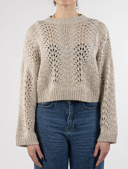 BRUNELLO CUCINELLI フード付きセーター ベージュ BRUNELLO CUCINELLI レディースフード付きセーター