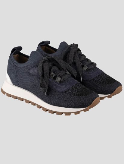 スニーカー BRUNELLO CUCINELLI SS25 Sneakers & Slip-On (MZSFG2926 C159) Suede and calfskin runners for Man in Oat | Brunello Cucinelli