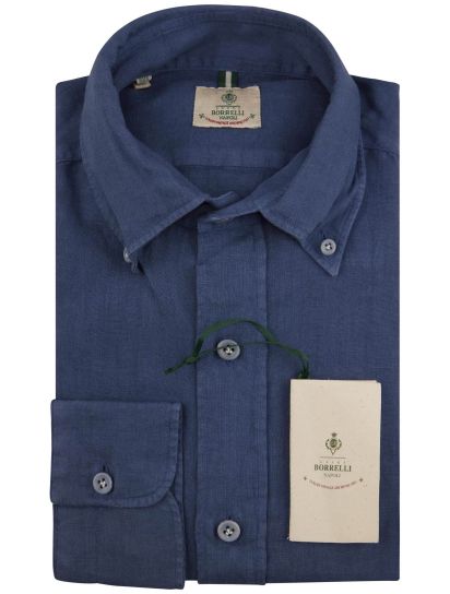 LUIGI BORRELLI LUXURY VINTAGE ストレッチシャツ M LUIGI BORRELLI LUXURY VINTAGE ストレッチシャツ M