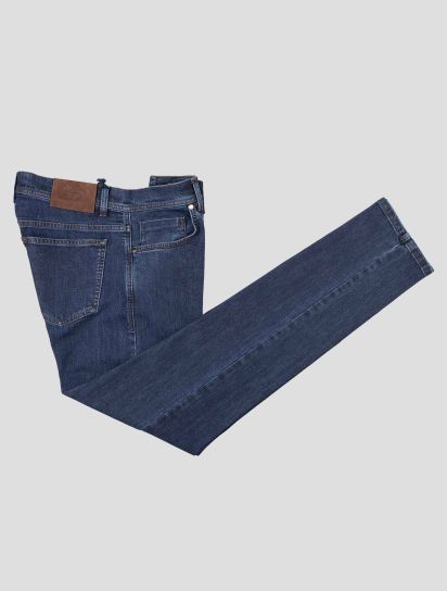 Cesare Attolini Dark Blue Cotton Ea Jeans | IsuiT