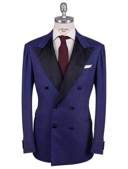 Kiton 100% Cashmere ネイビー スーツ Jacket Cashmere Blue | Kiton
