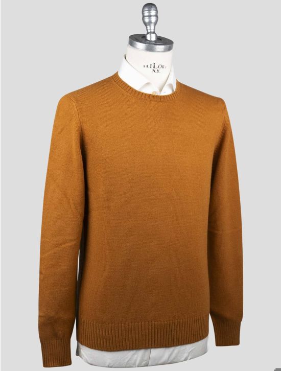 Gran Sasso brown virgin wool sweater crewneck image 001