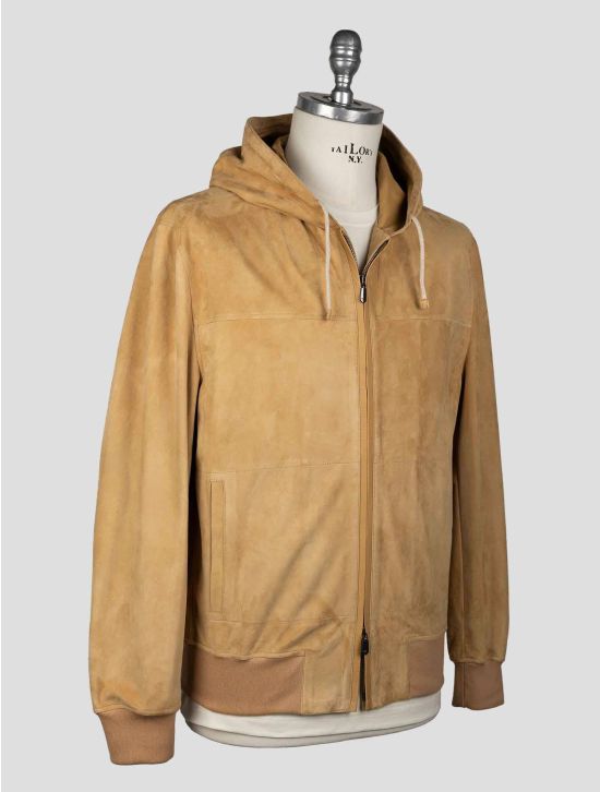 Cesare Attolini brown leather suede coat image 2 back view