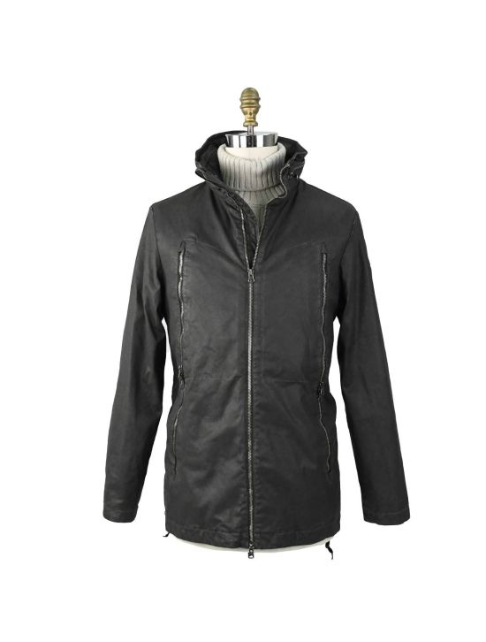 Premiata Premiata Black Cotton Ea Coat Parka Black 000 Premiata Premiata Black Cotton Ea Coat Parka Black 000