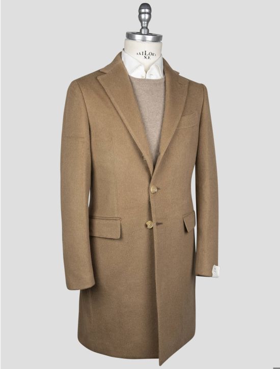 Luigi Borrelli Luigi Borrelli Brown Virgin Wool Cashmere Overocat Brown 001