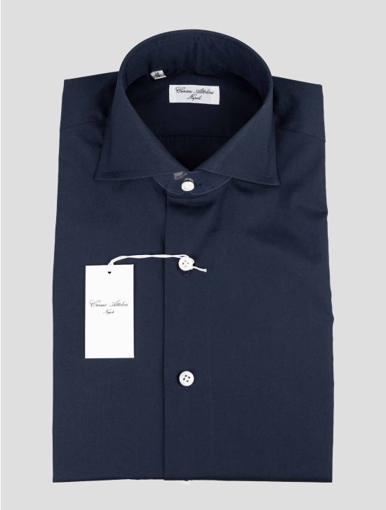 Cesare Attolini Cesare Attolini Blue Cotton Shirt Blue 000 Cesare Attolini Cesare Attolini Blue Cotton Shirt Blue 000
