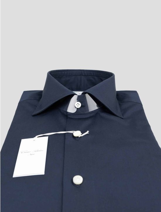 Cesare Attolini Cesare Attolini Blue Cotton Shirt Blue 001 Cesare Attolini Cesare Attolini Blue Cotton Shirt Blue 001