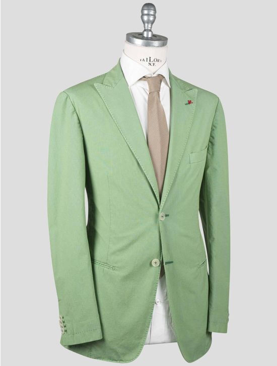 Isaia Green Cotton Blazer | IsuiT