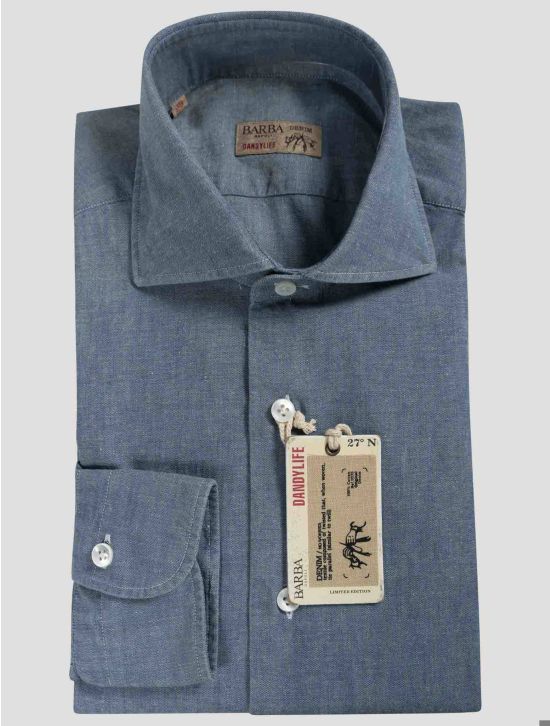 Barba Napoli Denim Cotton Shirt | IsuiT