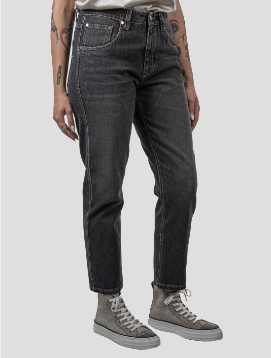 Brunello Cucinelli Dark Gray Cotton Jeans | IsuiT