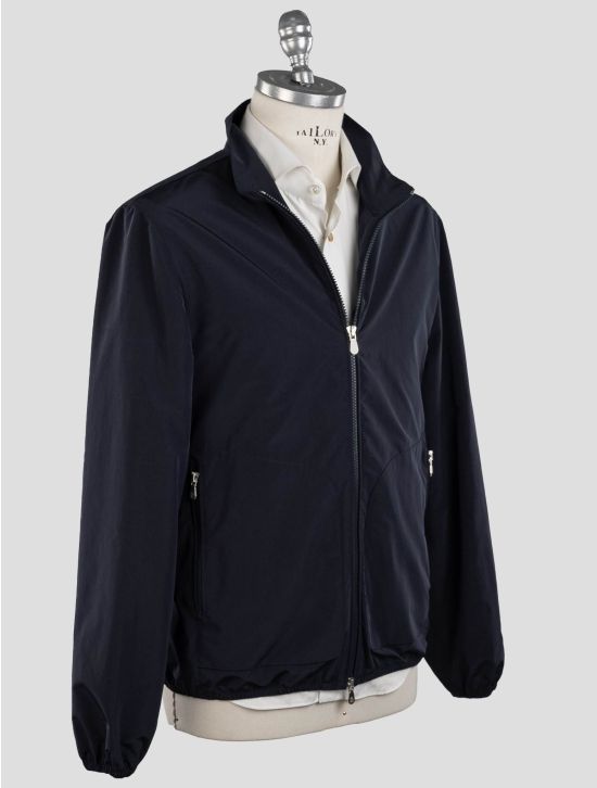 Brunello Cucinelli Brunello Cucinelli Blue Nylon Coat Blue 001