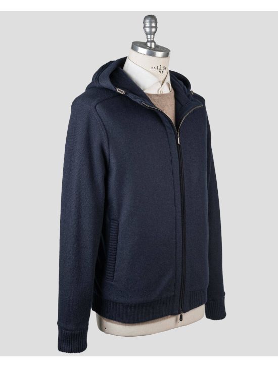 Cesare Attolini Cesare Attolini Blue Wool Coat Blue 001