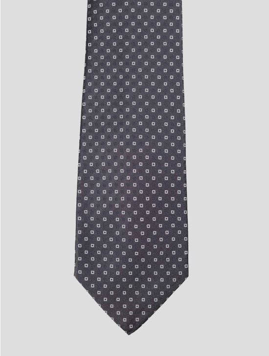 Kiton Kiton Gray Silk Tie Gray 001