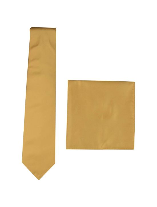 Zilli Zilli Yellow Silk Tie + Pocket Square Yellow 000 Zilli Zilli Yellow Silk Tie + Pocket Square Yellow 000