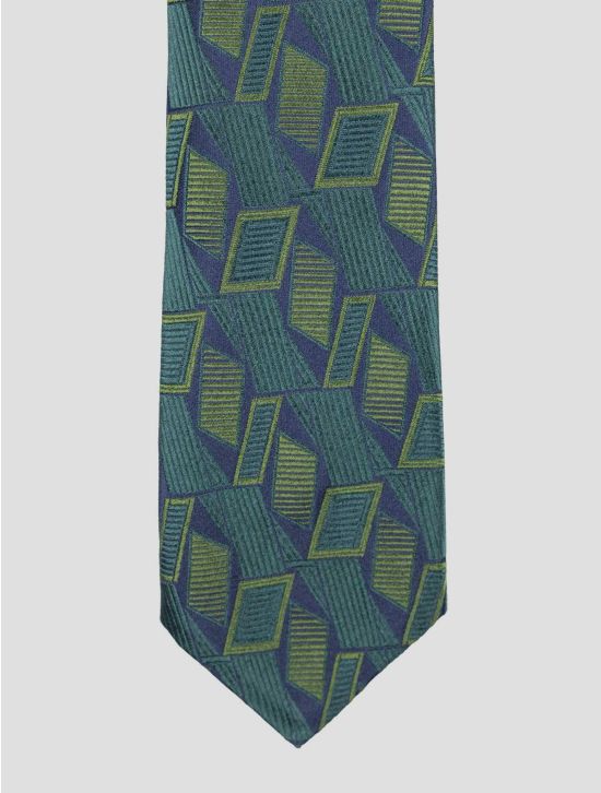 Kiton Kiton Green Silk Tie Green 001