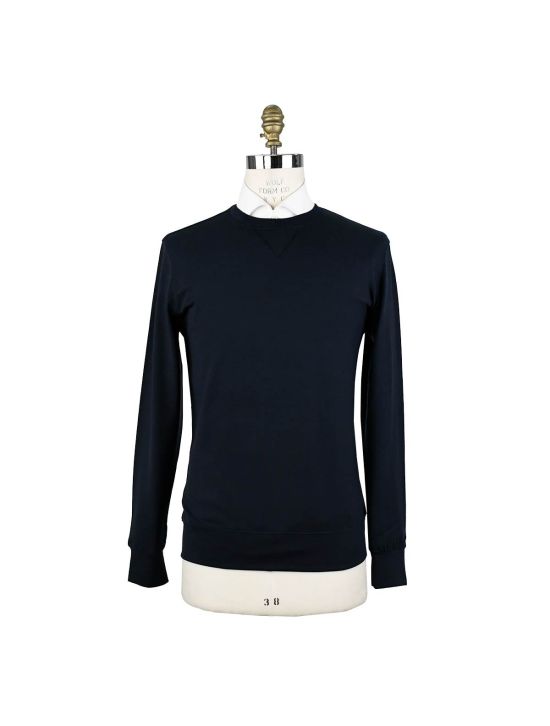 Marco Pescarolo Marco Pescarolo Blue Lycra Cashmere Ea Sweater Crewneck Blue Marco Pescarolo Marco Pescarolo Blue Lycra Cashmere Ea Sweater Crewneck Blue