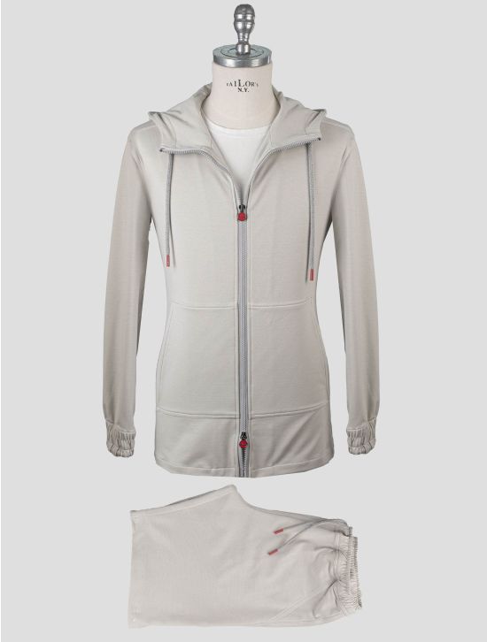 Kiton Kiton Gray Cotton Ea Tracksuit Short Pants Gray 000 Kiton Kiton Gray Cotton Ea Tracksuit Short Pants Gray 000