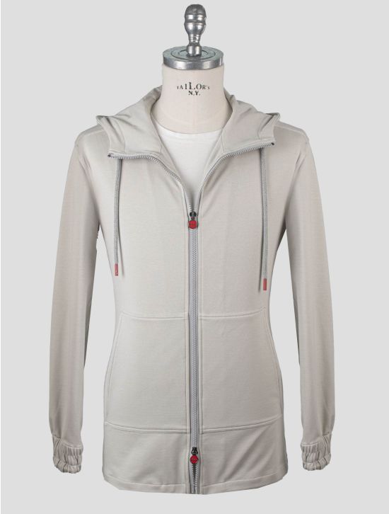 Kiton Kiton Gray Cotton Ea Tracksuit Short Pants Gray 001 Kiton Kiton Gray Cotton Ea Tracksuit Short Pants Gray 001