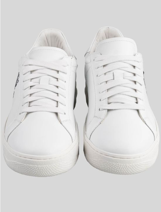 KNT Kiton White Leather Sneakers Special Edition | IsuiT