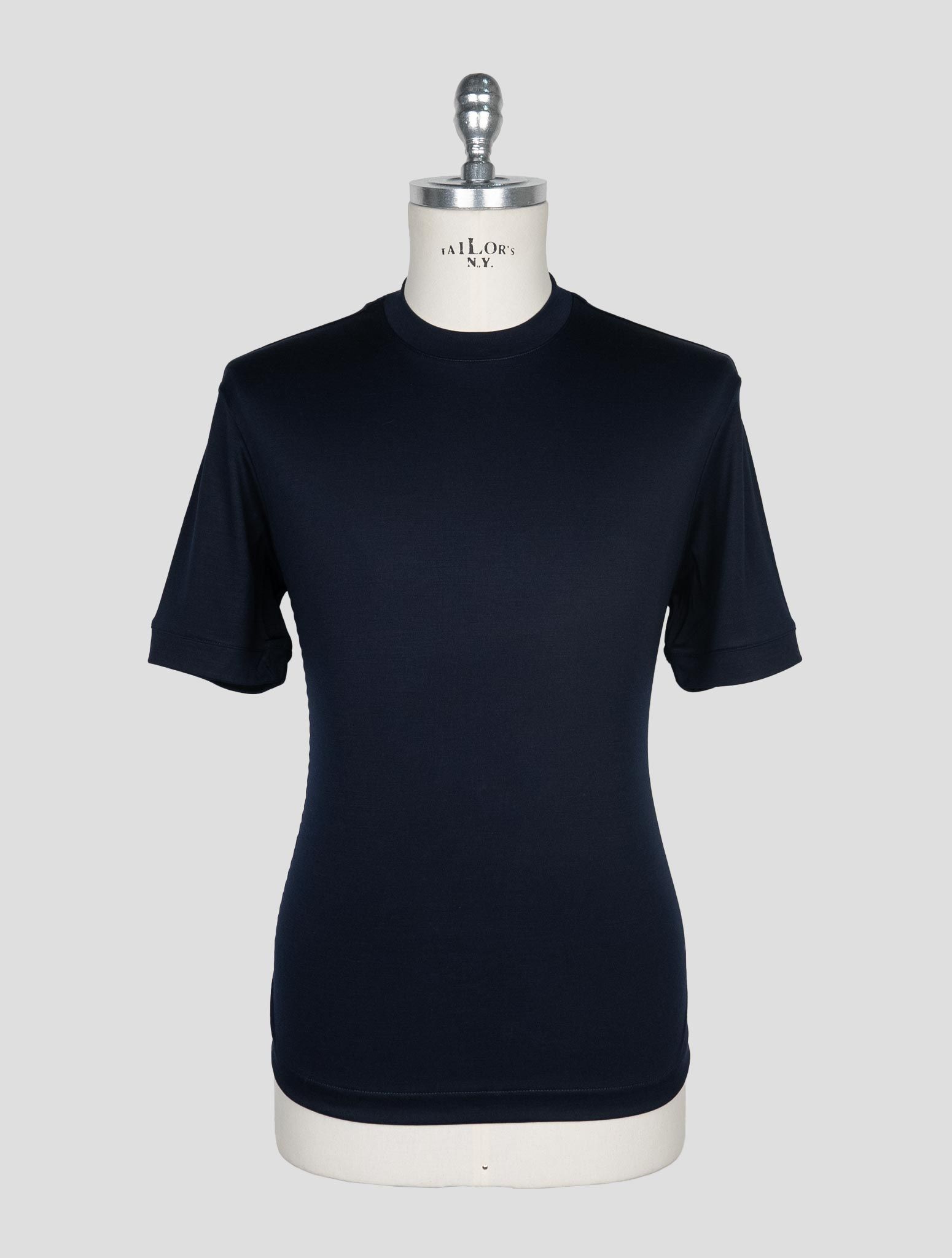 Richard Smith Dark Blue Loro Piana Wool Australis Aqua T-shirt | IsuiT