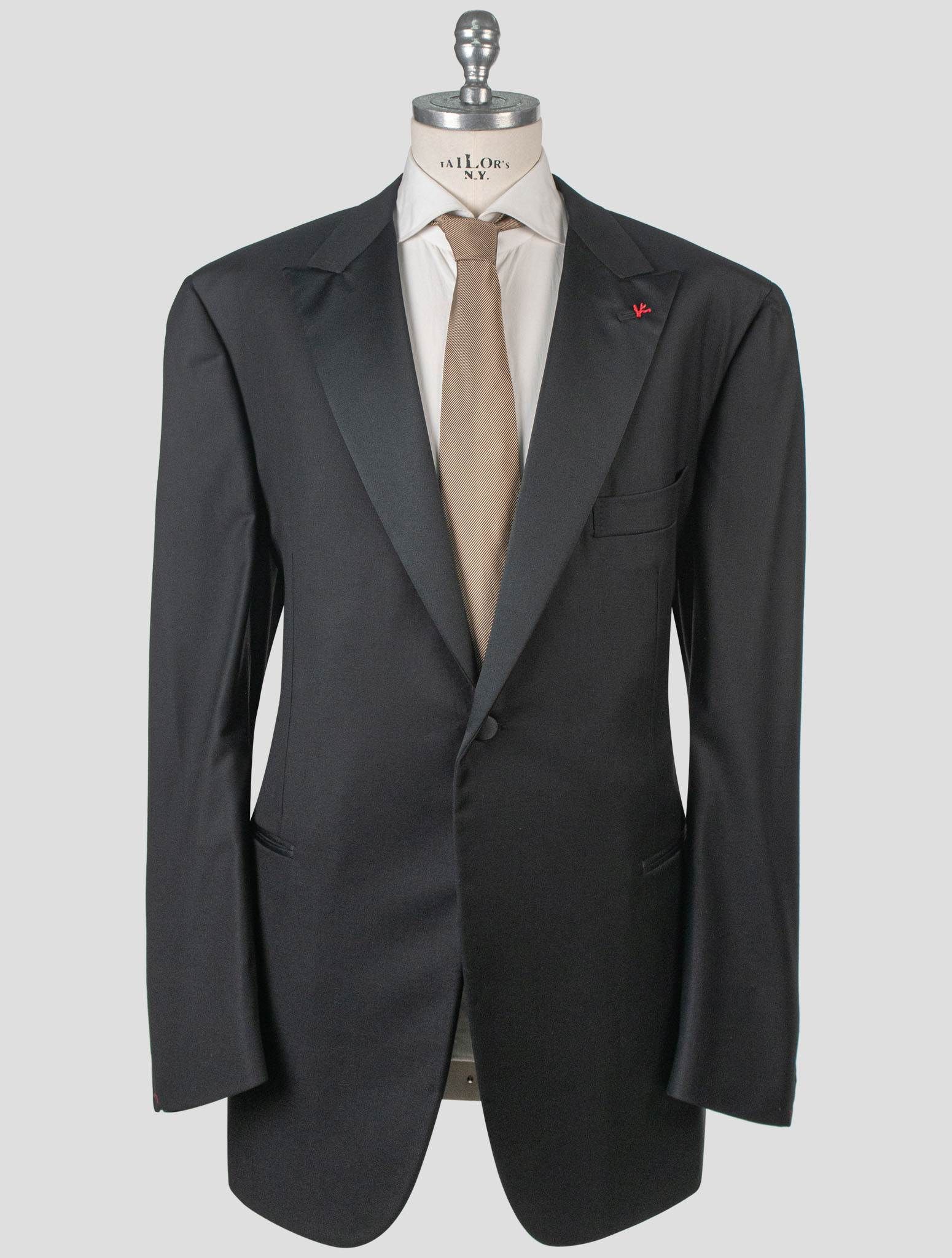 Isaia Black Wool 150's Tuxedo Suit | IsuiT