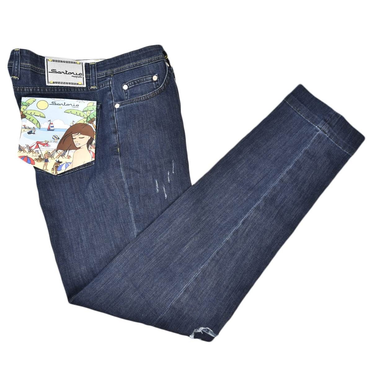 SARTORIO NAPOLI Dark Blue Cotton Ea Jeans | IsuiT